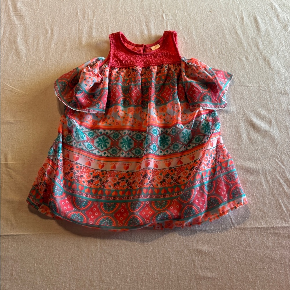 Wonder Nation‎ girls Size Small 6/6X Colorful Kids Bohemian Top